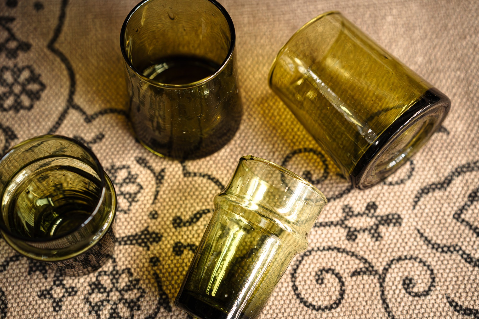 Glas grün, in 4 Größen zu 3,20