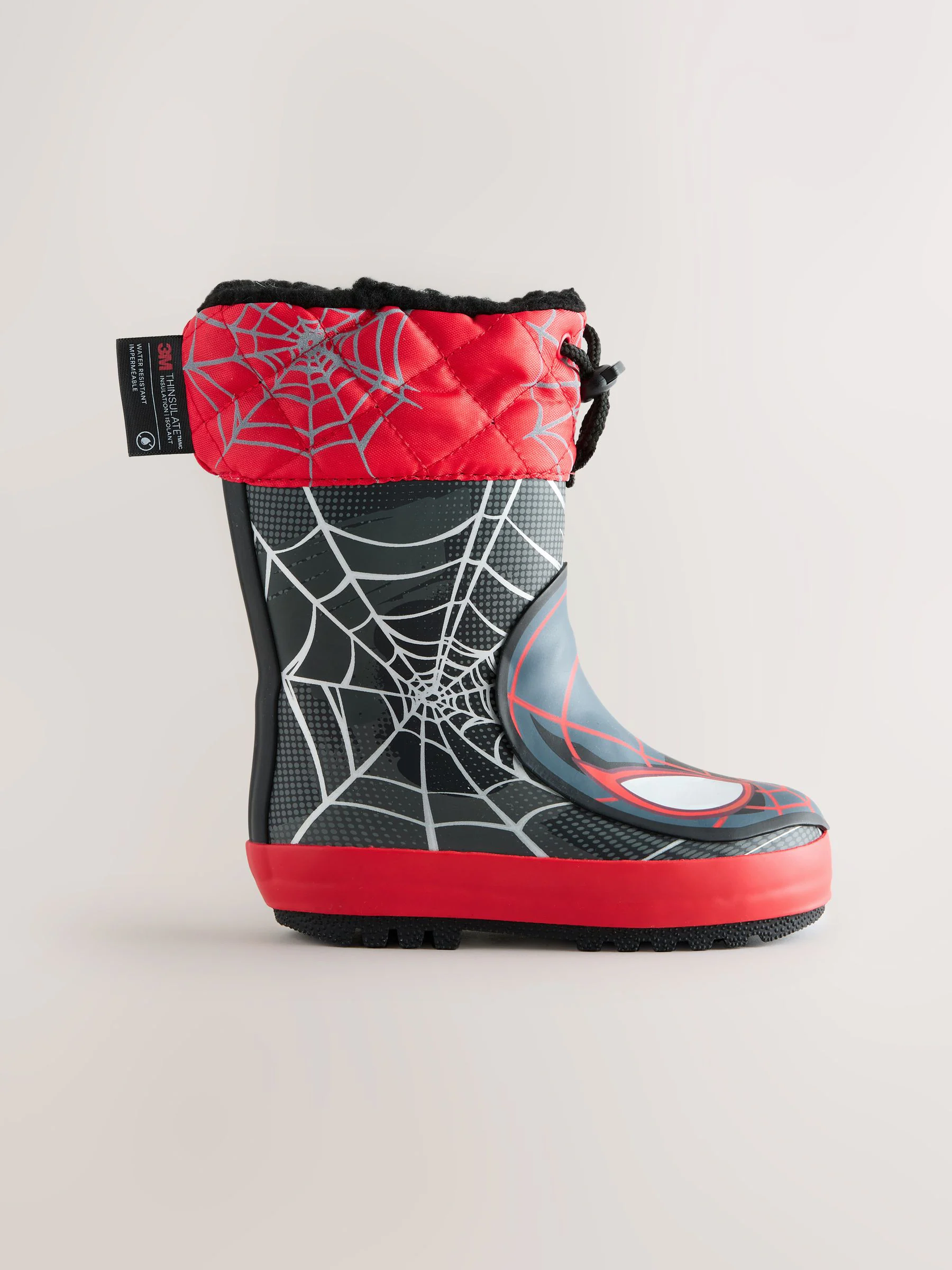 Zwart/Rood Spiderman - Thinsulate™ - Gevoerde thermoregenlaarzen met boord