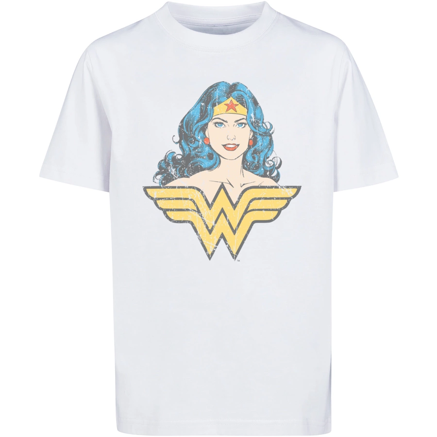 F4NT4STIC T-Shirt DC Comics Superhelden Wonder Woman Gaze weiß