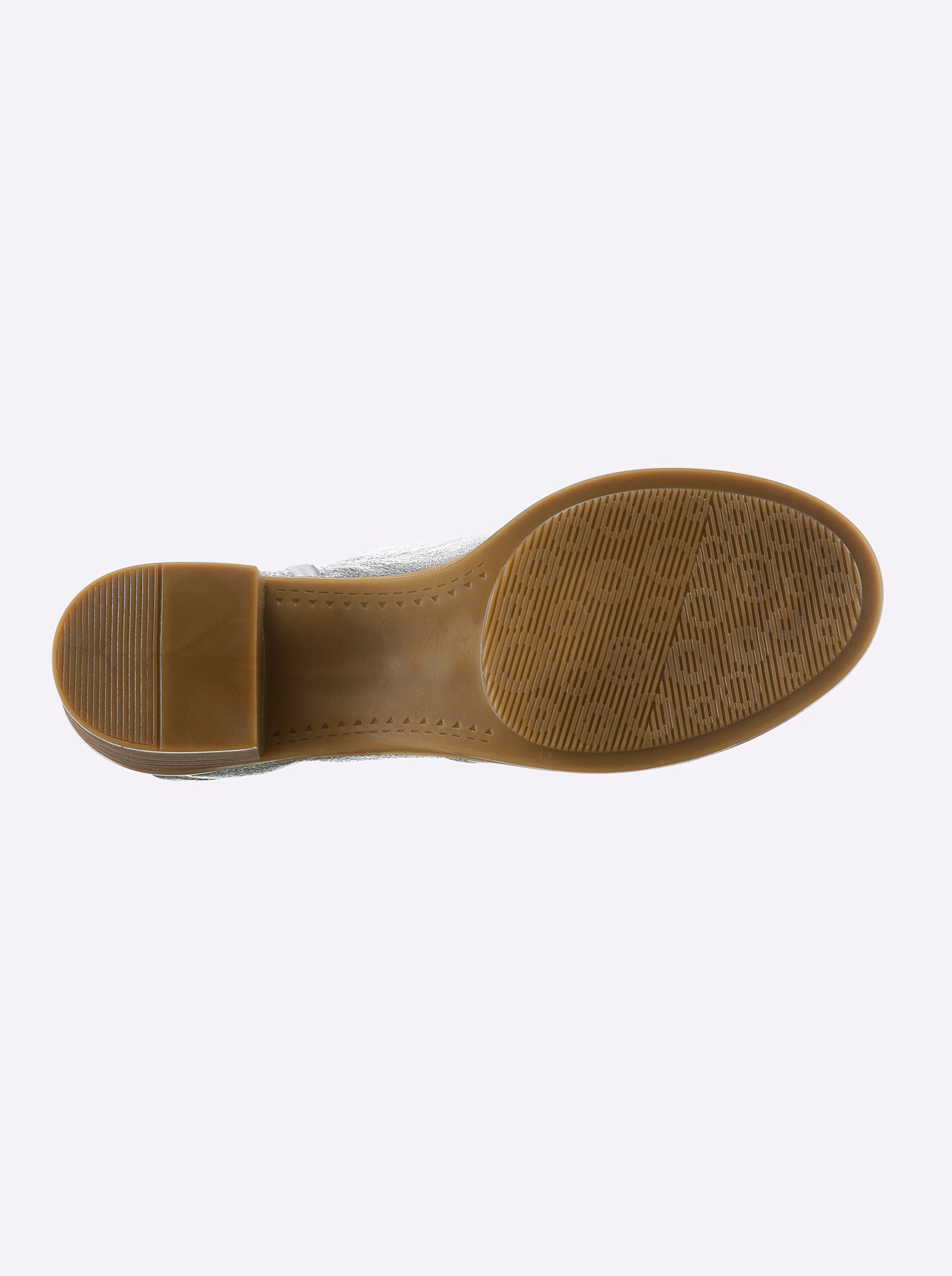 Andrea Conti Sandalette in silberfarben