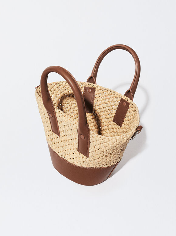 Bolso Bandolera De Paja - Camelo