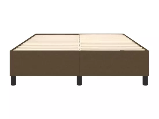 Sommier à lattes de lit Marron foncé 140x200 cm Tissu