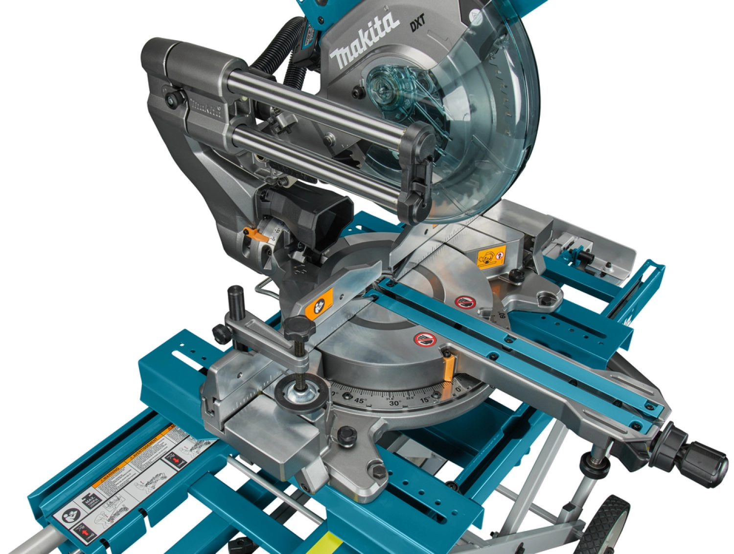 Makita LS002GZNL1 XGT 40 V Max Li-Ion Radiaal afkortzaag 216 mm body - met AWS zender en onderstel