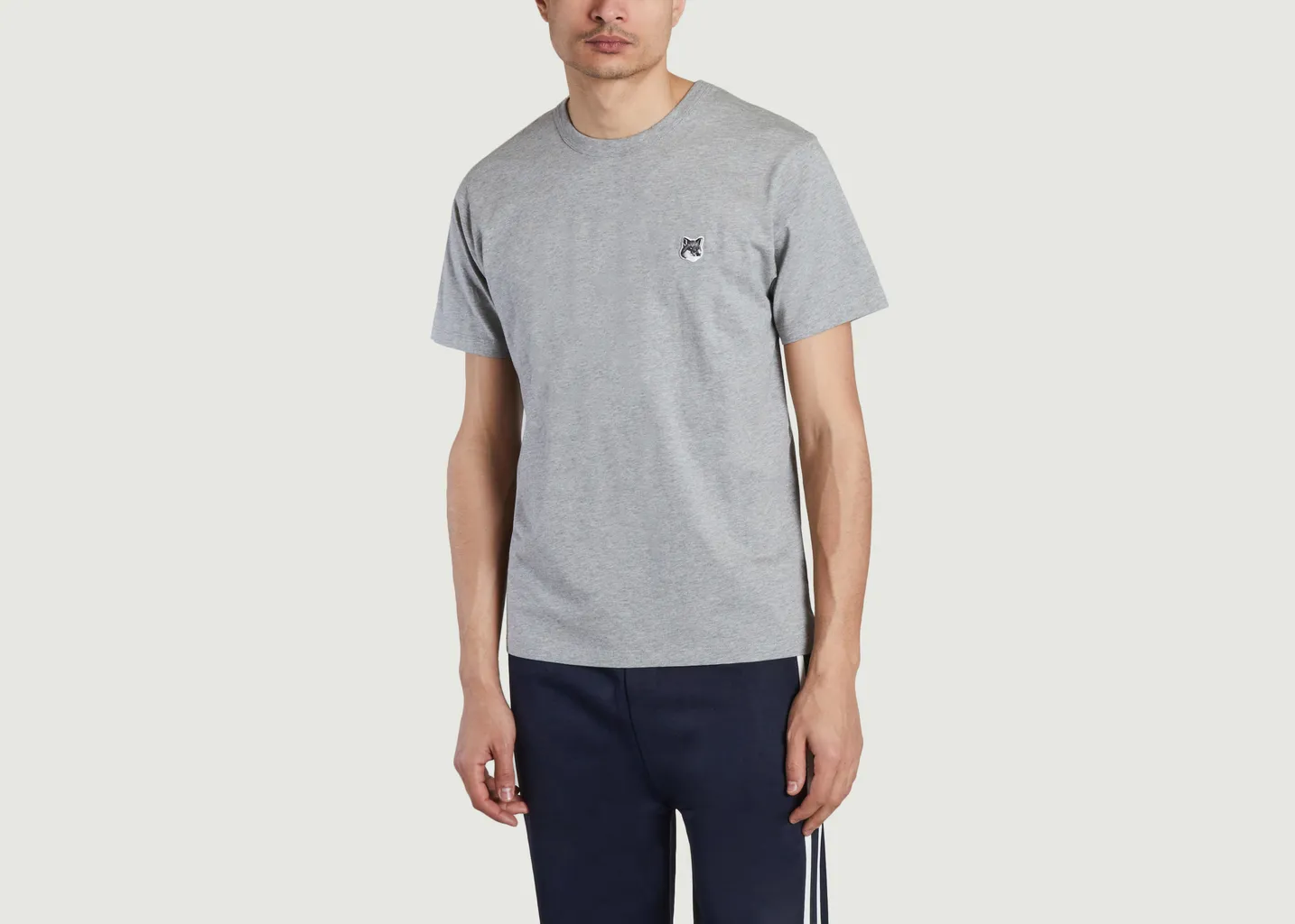 T-shirt fox head logo Maison Kitsuné