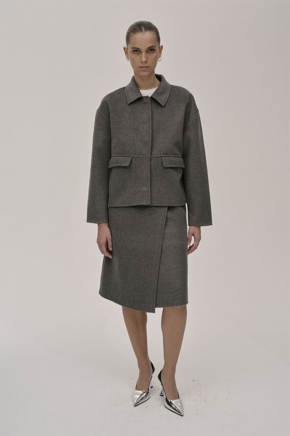 HERSKIND Kurt Lux Coat Ligth grey