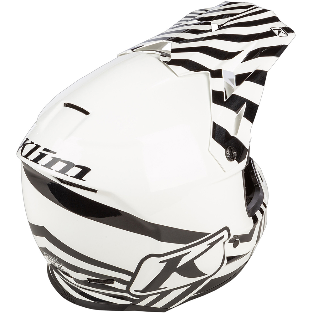 Klim - Casque F3 Carbon Off-Road Illusion Blanc / Noir