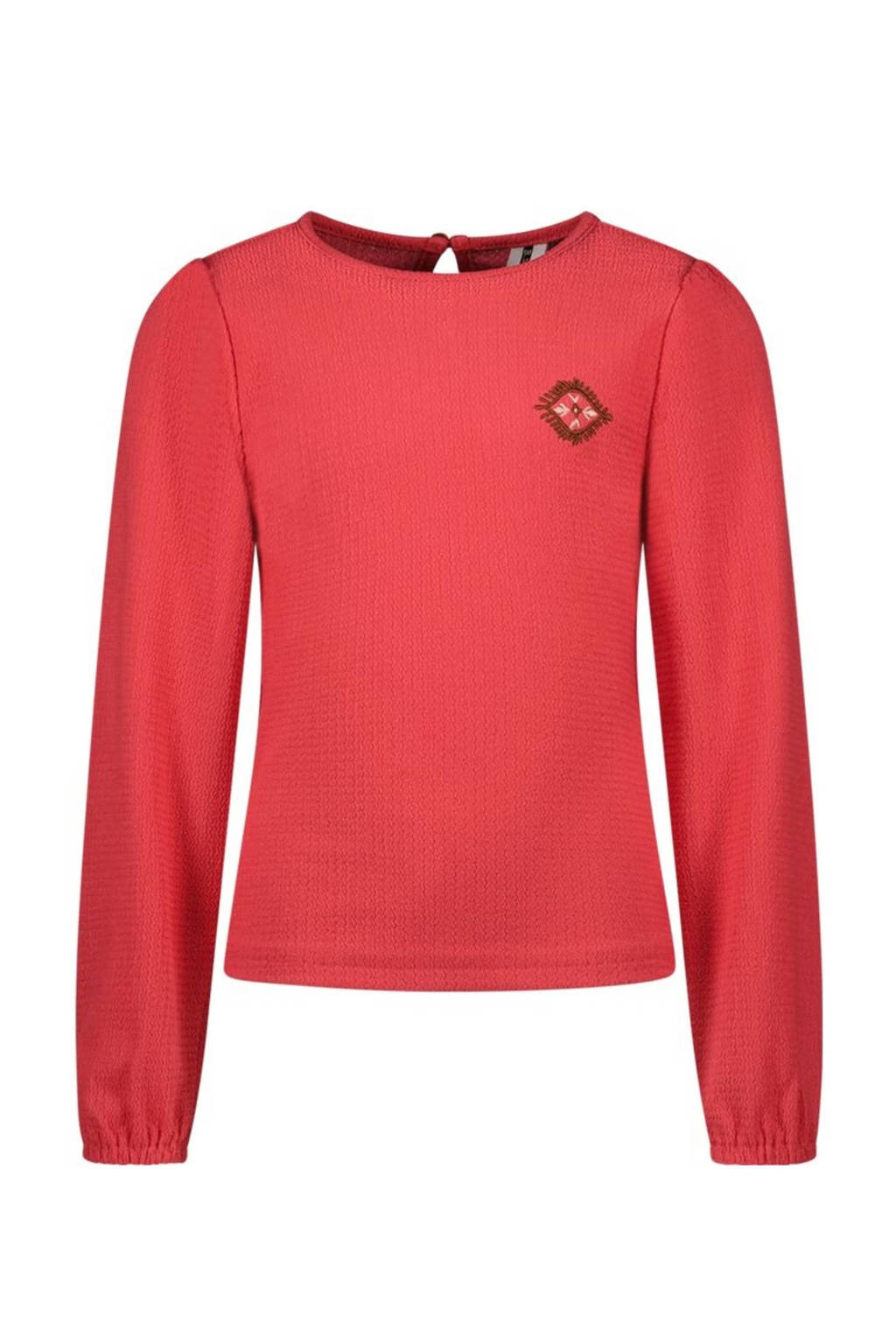 B.Nosy longsleeve Teddy koraalrood