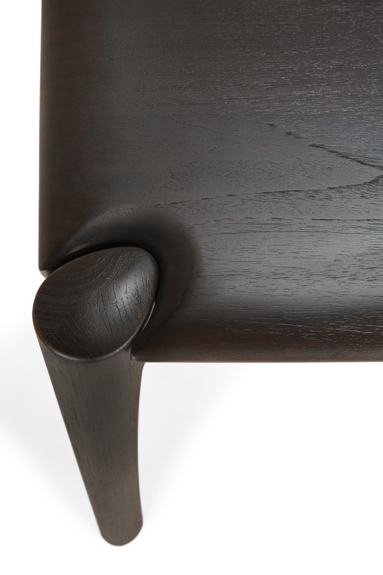 Eettafel PI teak donkerbruin gelakt 180x90 cm