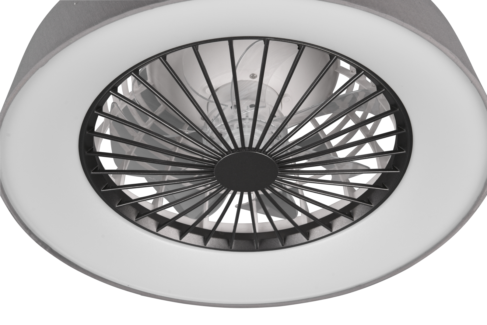 Deckenventilator - grau-silber - mit LED - Ø 47 cm