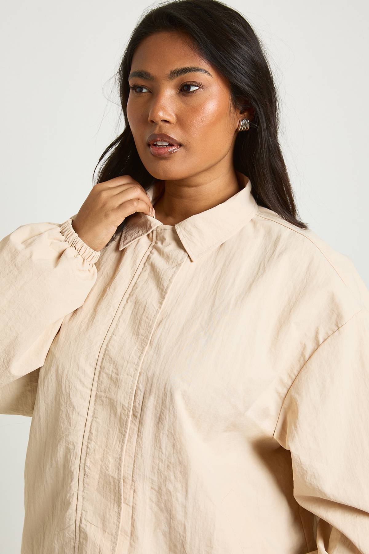 boohoo Veste Bomber Oversize Grande Taille