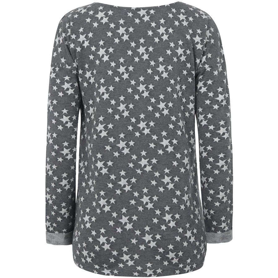 bellybutton Umstandssweatshirt, grau mit Sternchen