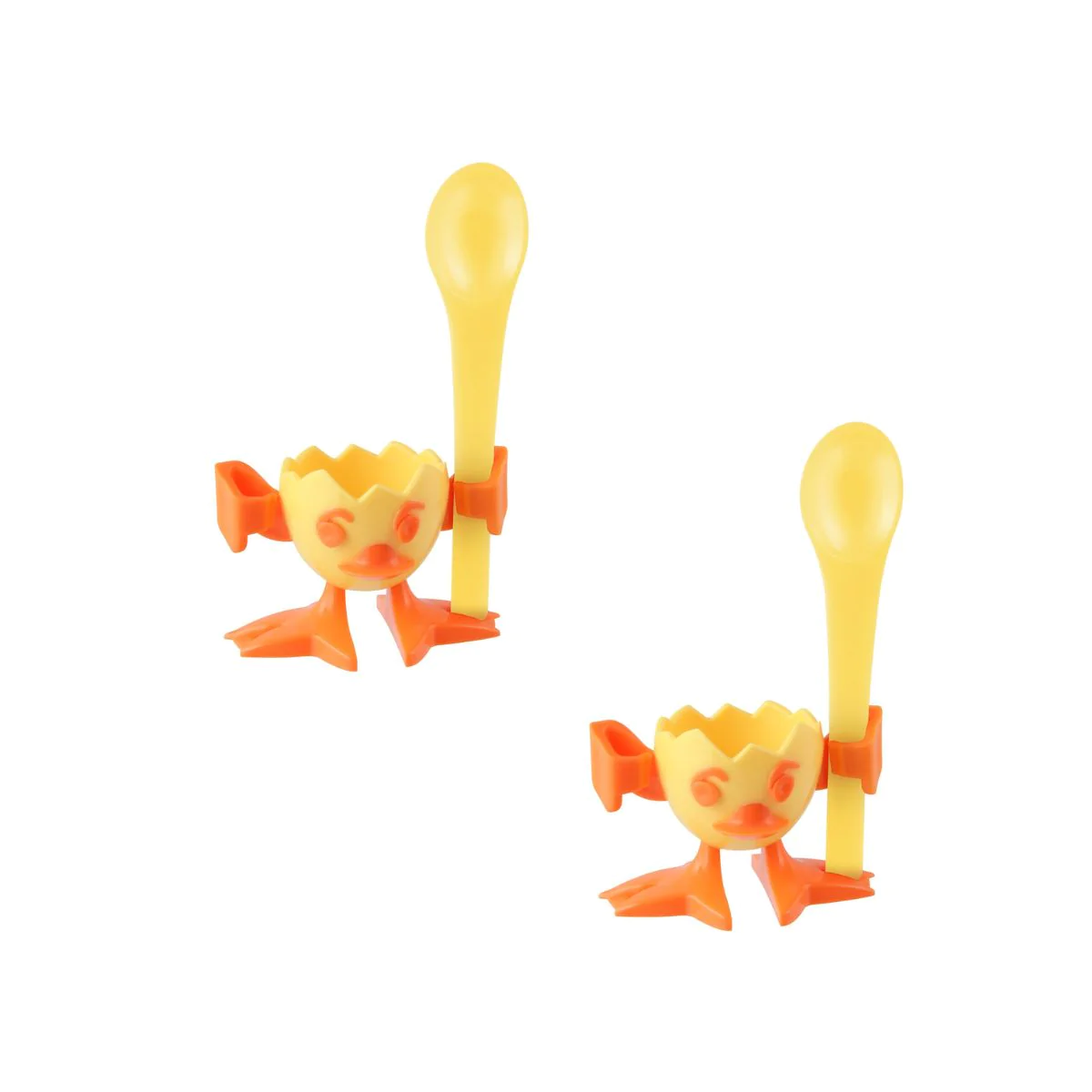 Lot de 2 coquetiers avec cuillère Fackelmann Colors Edition Fackelmann
