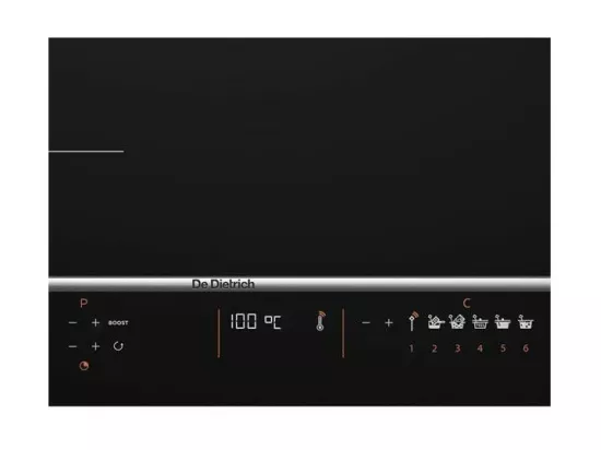 Plaque induction DE DIETRICH 7400W 75.0cm, DPI7570XT