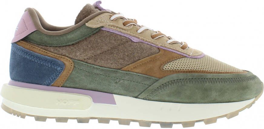 Hoff Sneakers Dames Lage sneakers Damesschoenen Suède Goa Groen combi