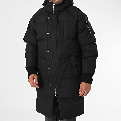Doudoune Longue Capuche 23212 Noir