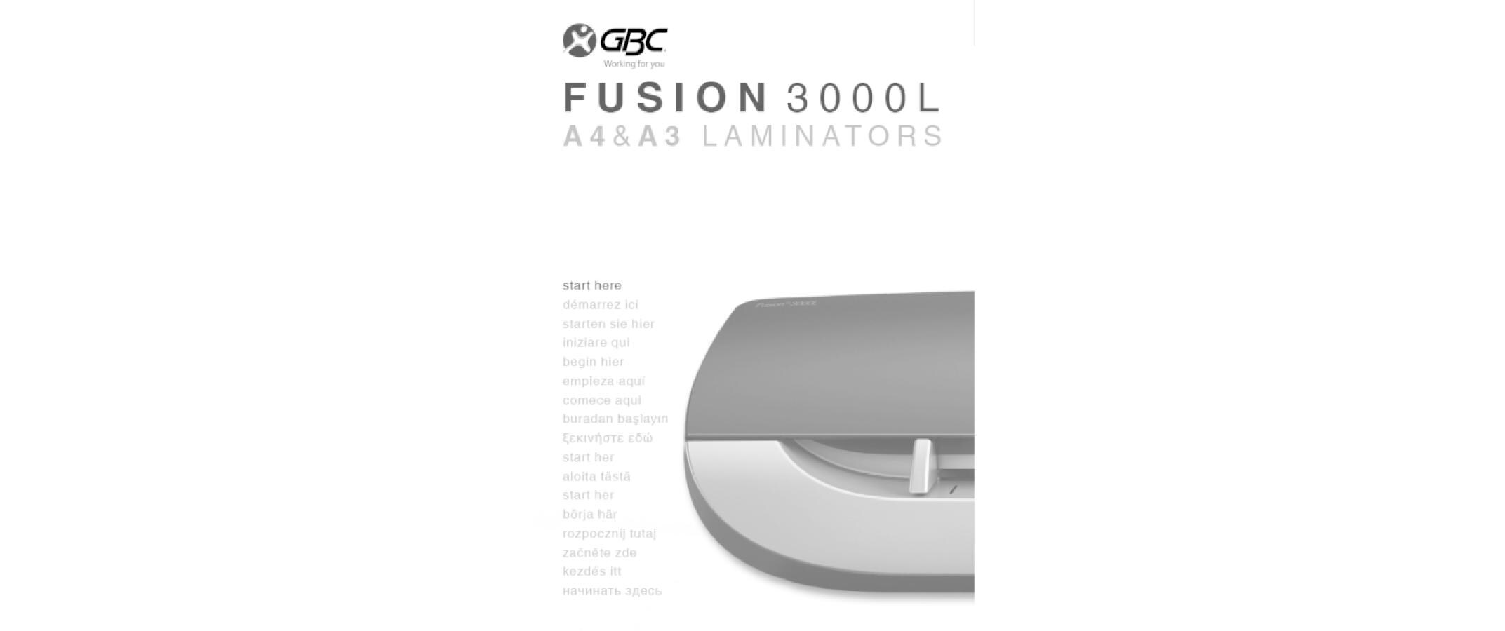 Laminiergerät FusionTM 3000L A3 125 µm<br>Home-Office Photo Laminiergerät