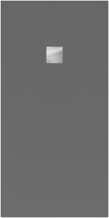 Receveur de douche 90 x 160 cm en acrylique, gris mat, Villeroy & Boch Exklusive