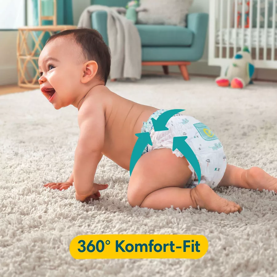 Pampers Premium Protection Pants, Gr. 6, 15kg+ (132 Pants) und Baby-Dry Pants Night, Gr. 6, 15kg+ (138 Pants)