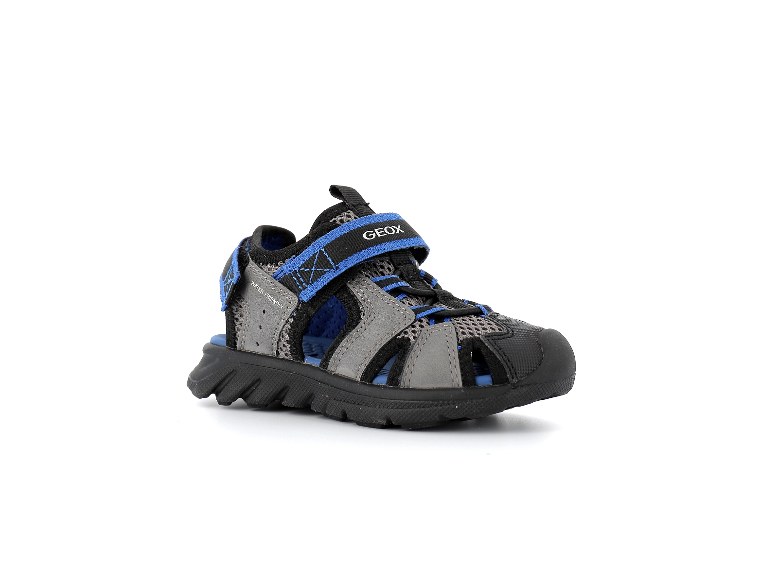 Geox-J AIRADYUM F J45F1F Matières combinées Noir-Bleu