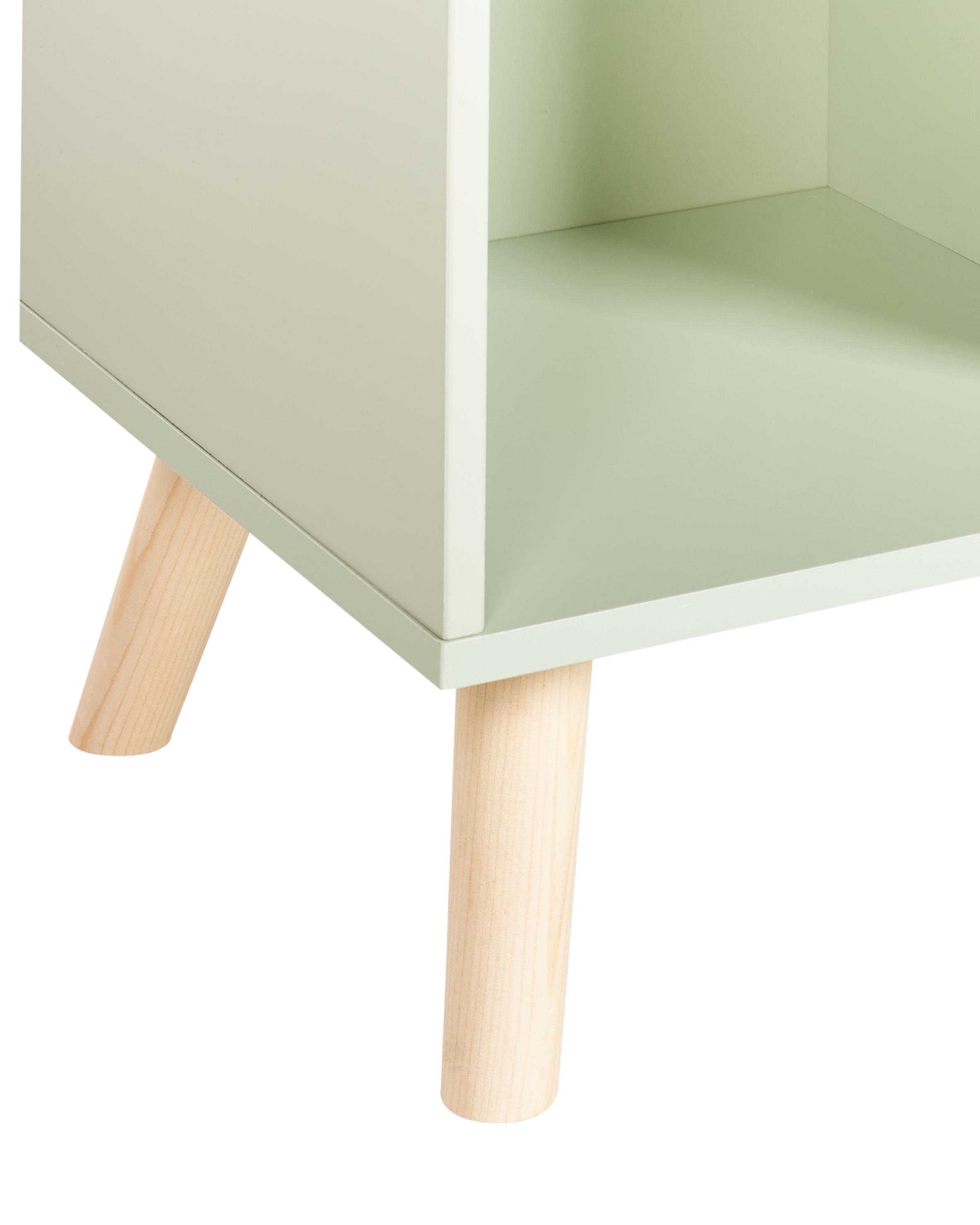 Boekenkast met 3 planken LILOET 102 cm Lichtgroen