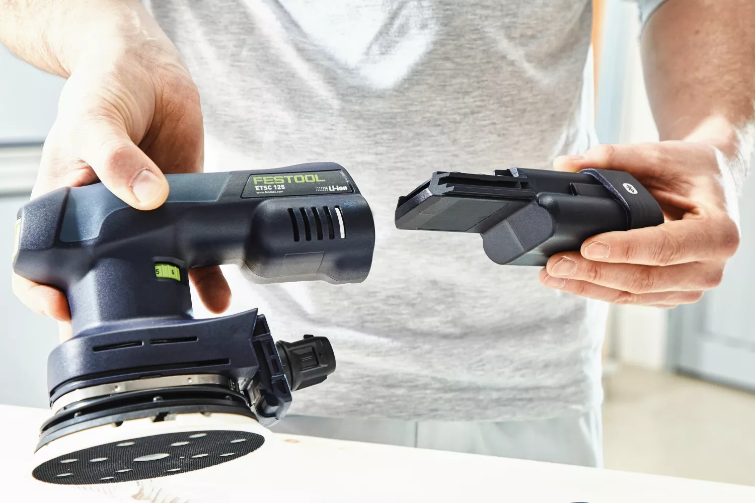 Festool ETSC 125 3,0 I-Set Accu-excenterschuurmachine