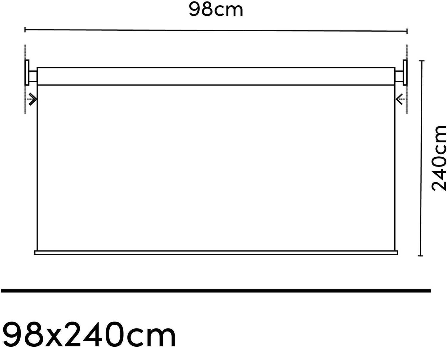 Platinum rolgordijn Sun & Shade Coolfit bruin 240 x 98 cm