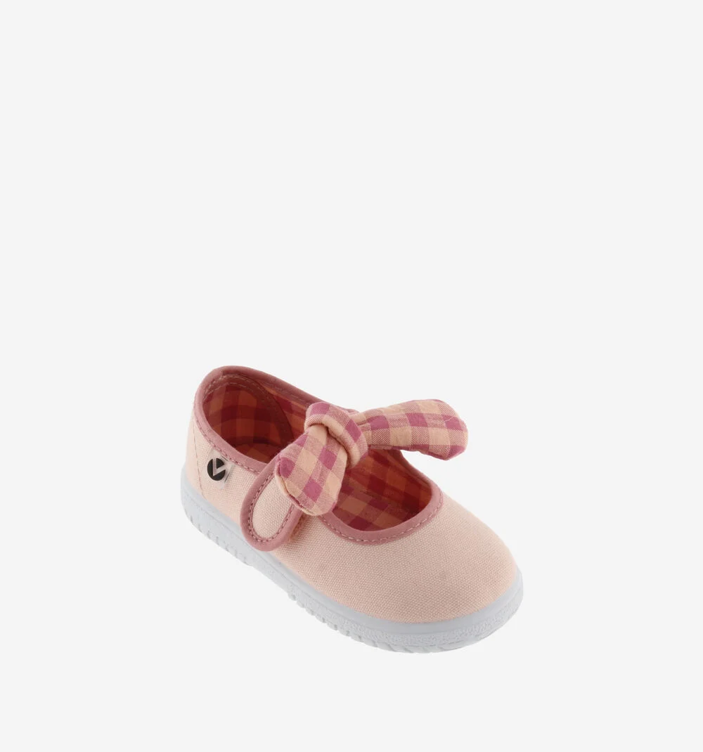 OJALÁ FOULARD VICHY Babies lazo carreaux pour fille ROSA