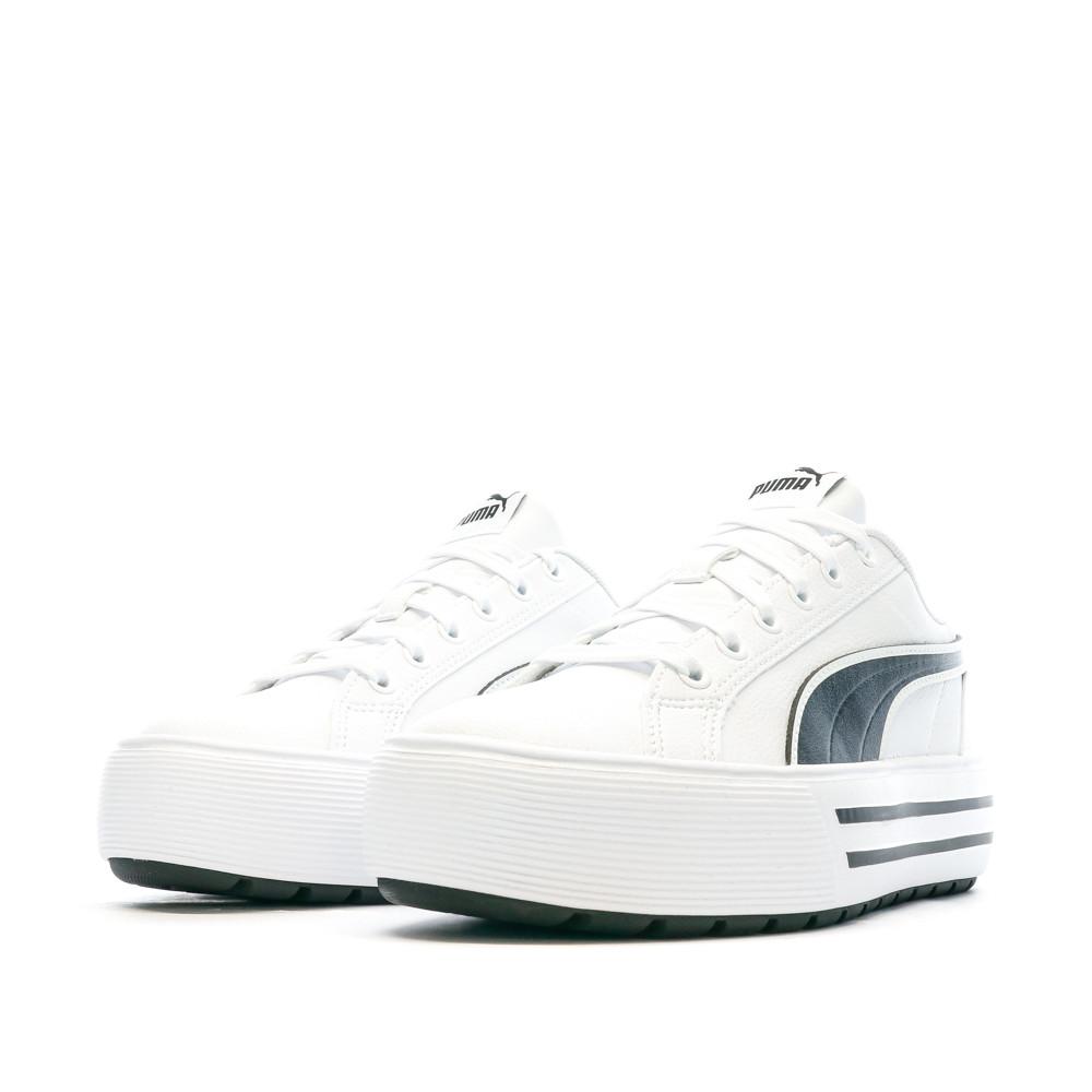 Puma Baskets Blanc/Noir Plateforme Femme Puma Kaia 2.0