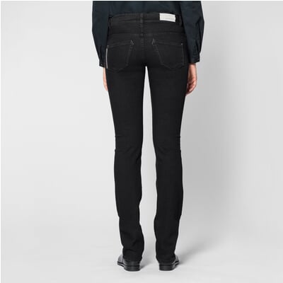 Damenjeans Straight, Schwarz