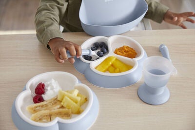 BabyBjörn Tallerkensett 2-pack, Lyseblå