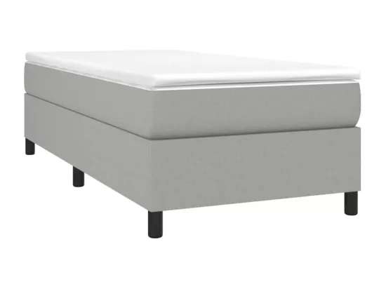 Sommier à lattes de lit Gris clair 90x190 cm Tissu