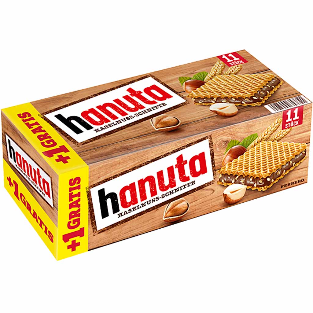 Hanuta Haselnuss-Schnitte 11er 242g MHD:24.4.25
