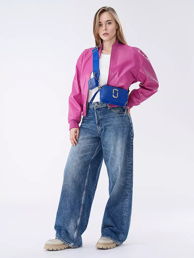 MARC JACOBS Ledertasche - THE UTILITY SNAPSHOT blau