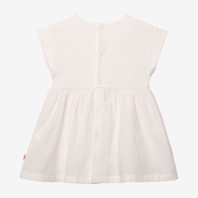 Robe bébé fille bi matière écrue beige Catimini Beige