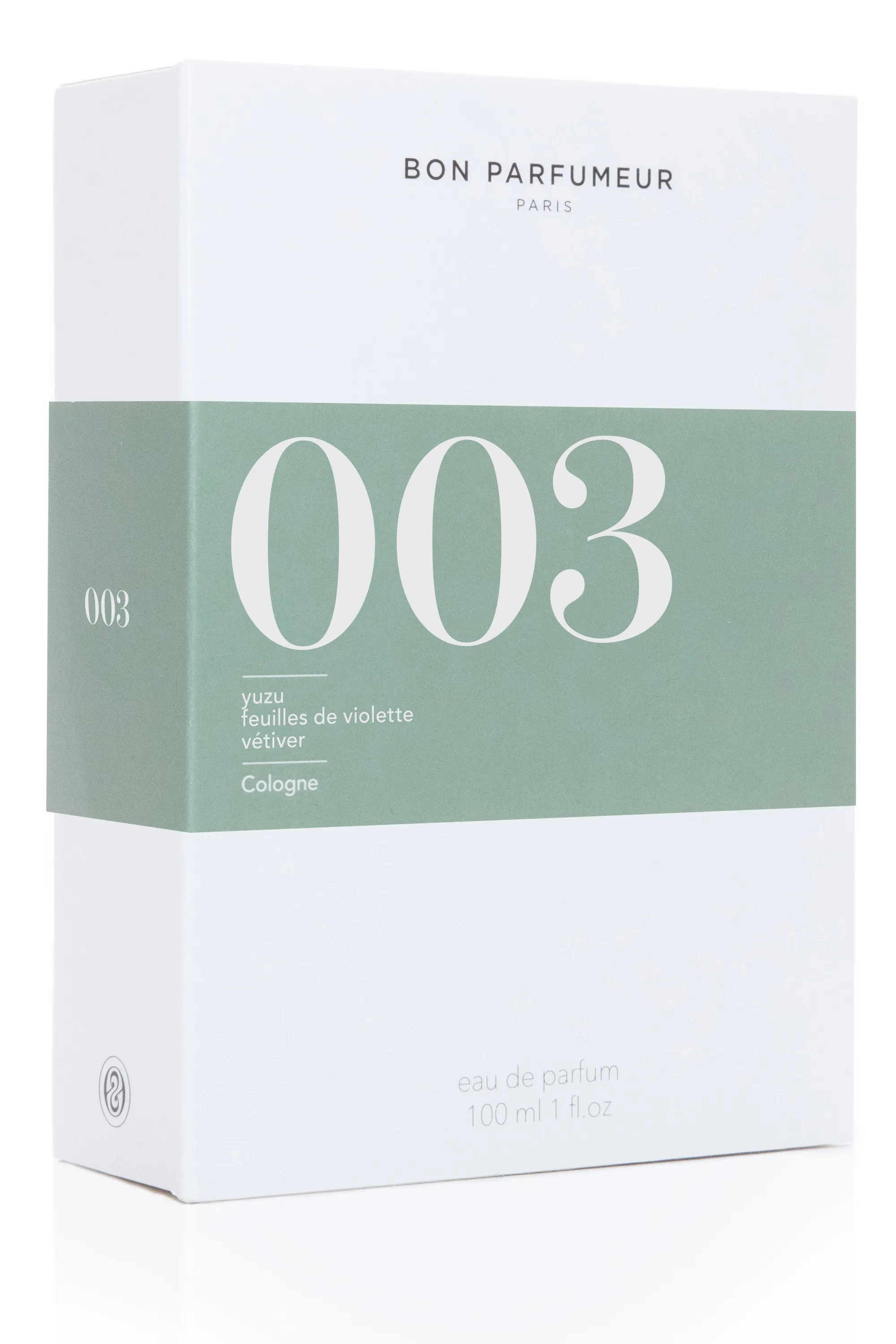 Bon Parfumeur Paris 003 Yuzu feuille de violette vétiver Eau de Cologne-100 ml