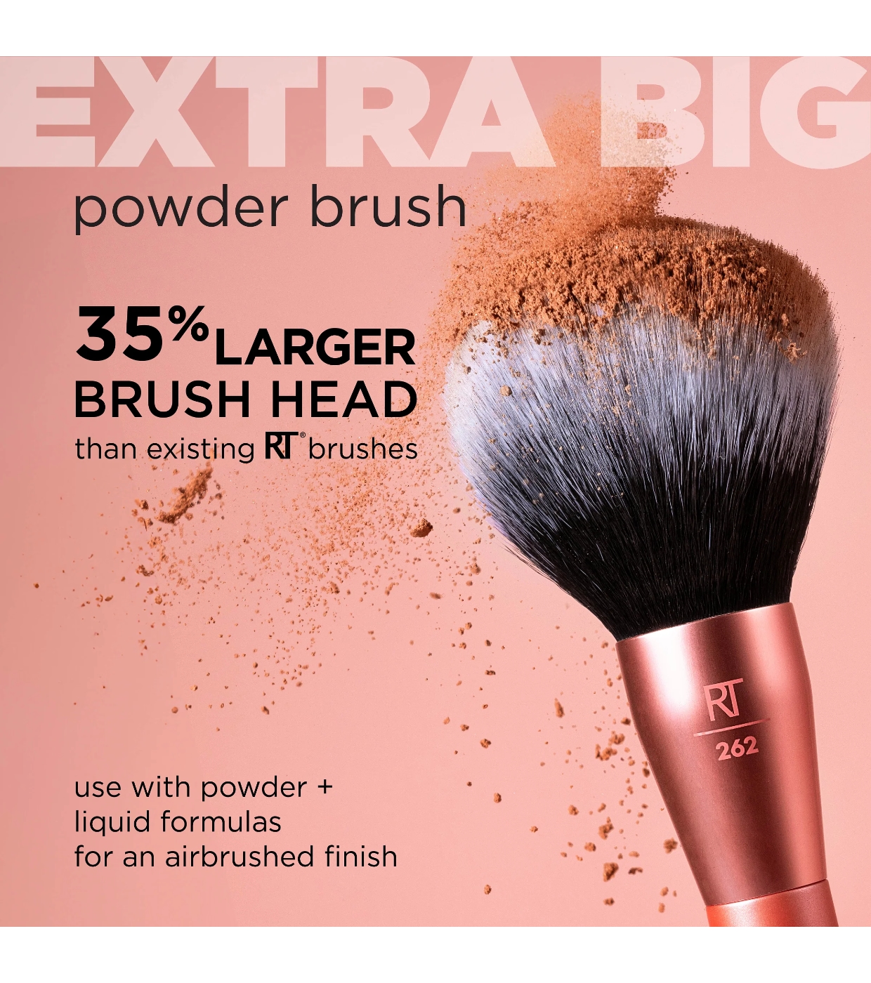 Real Techniques - Pincel para Pó Extra Big Powder Brush - 262