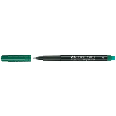 Faber-Castell Marker Multimark permanent, F, grün