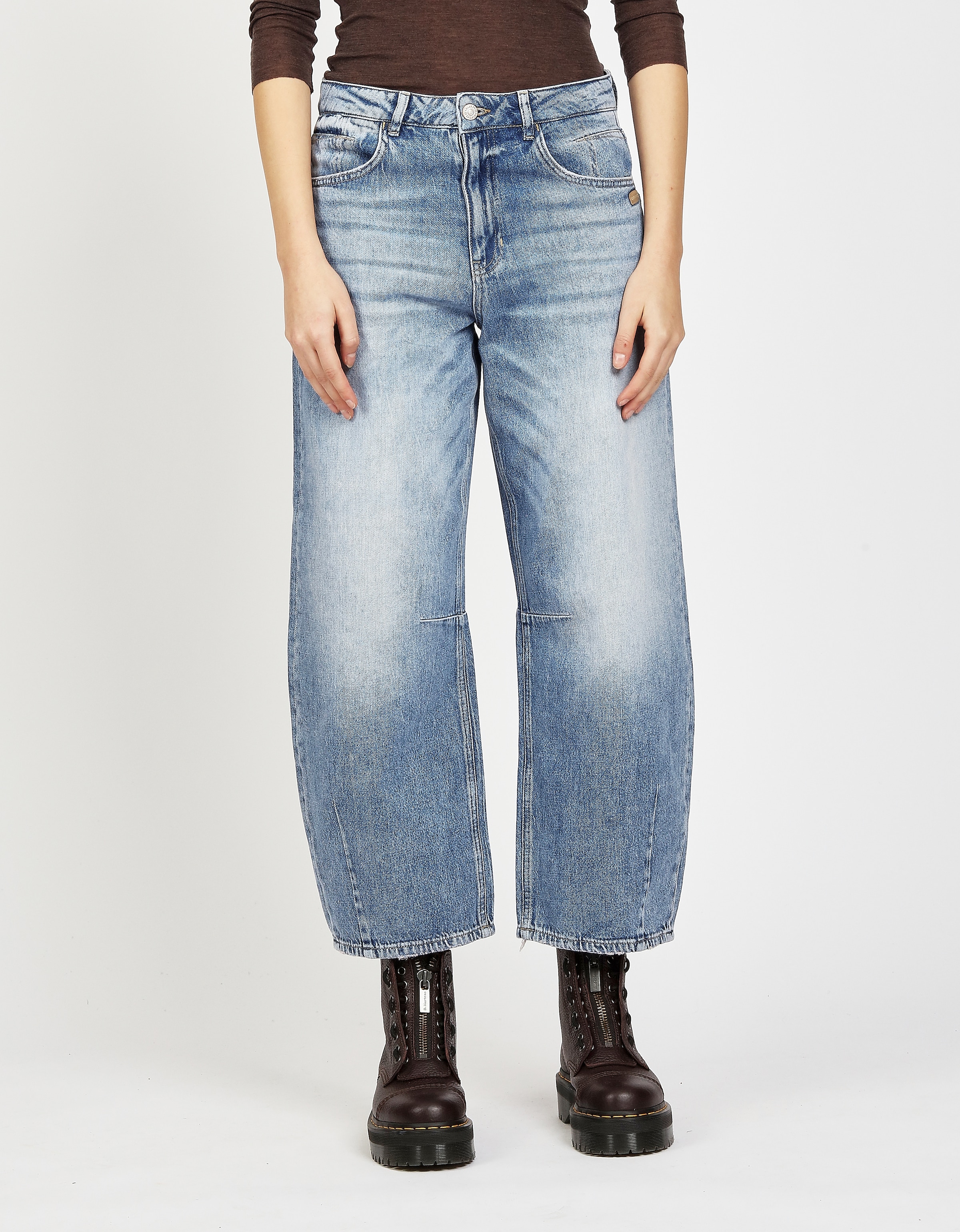 GANG 5-Pocket-Jeans »94SARINA«, mit Abnähern an Knie und Saum