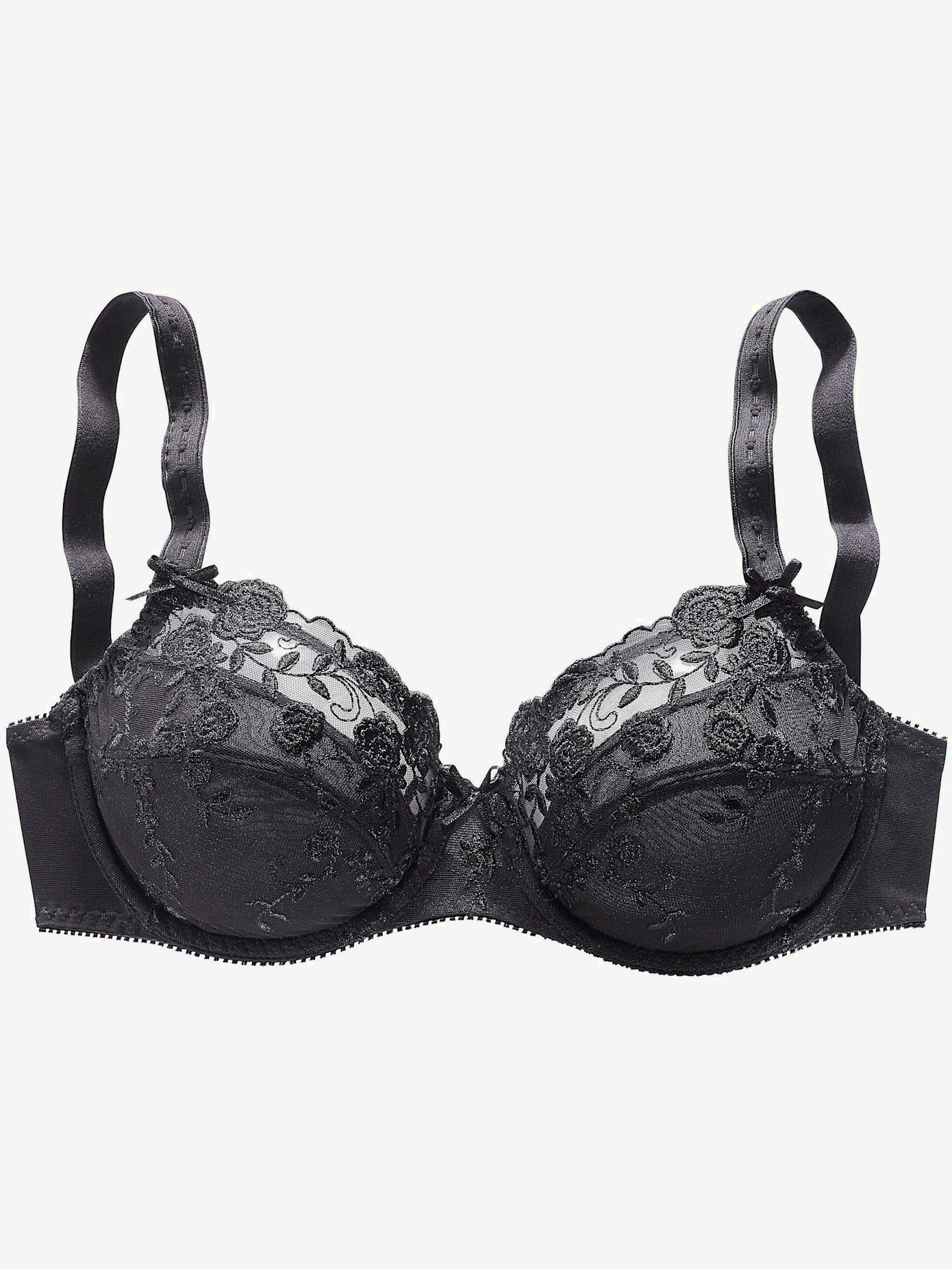 Soutien-gorge à armatures classique avec dentelle brodée