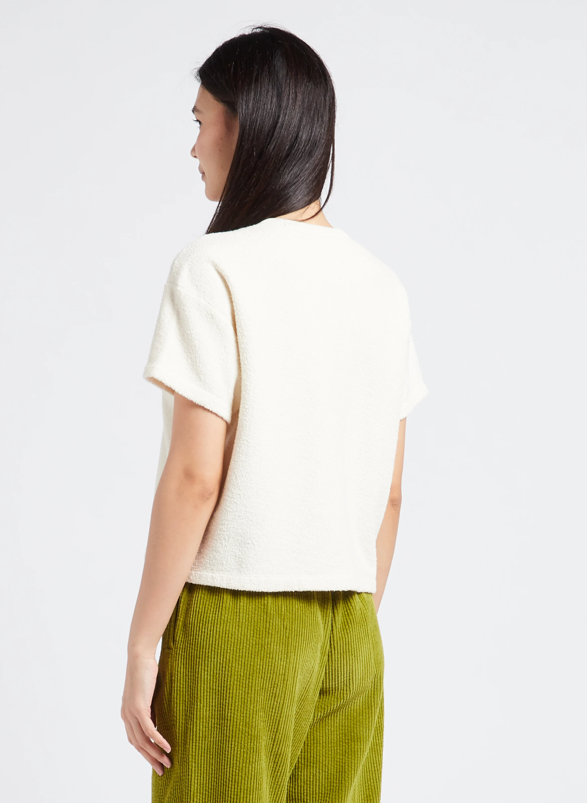 BOBYPARK - Tee-shirt ample col rond en coton bio | Beige