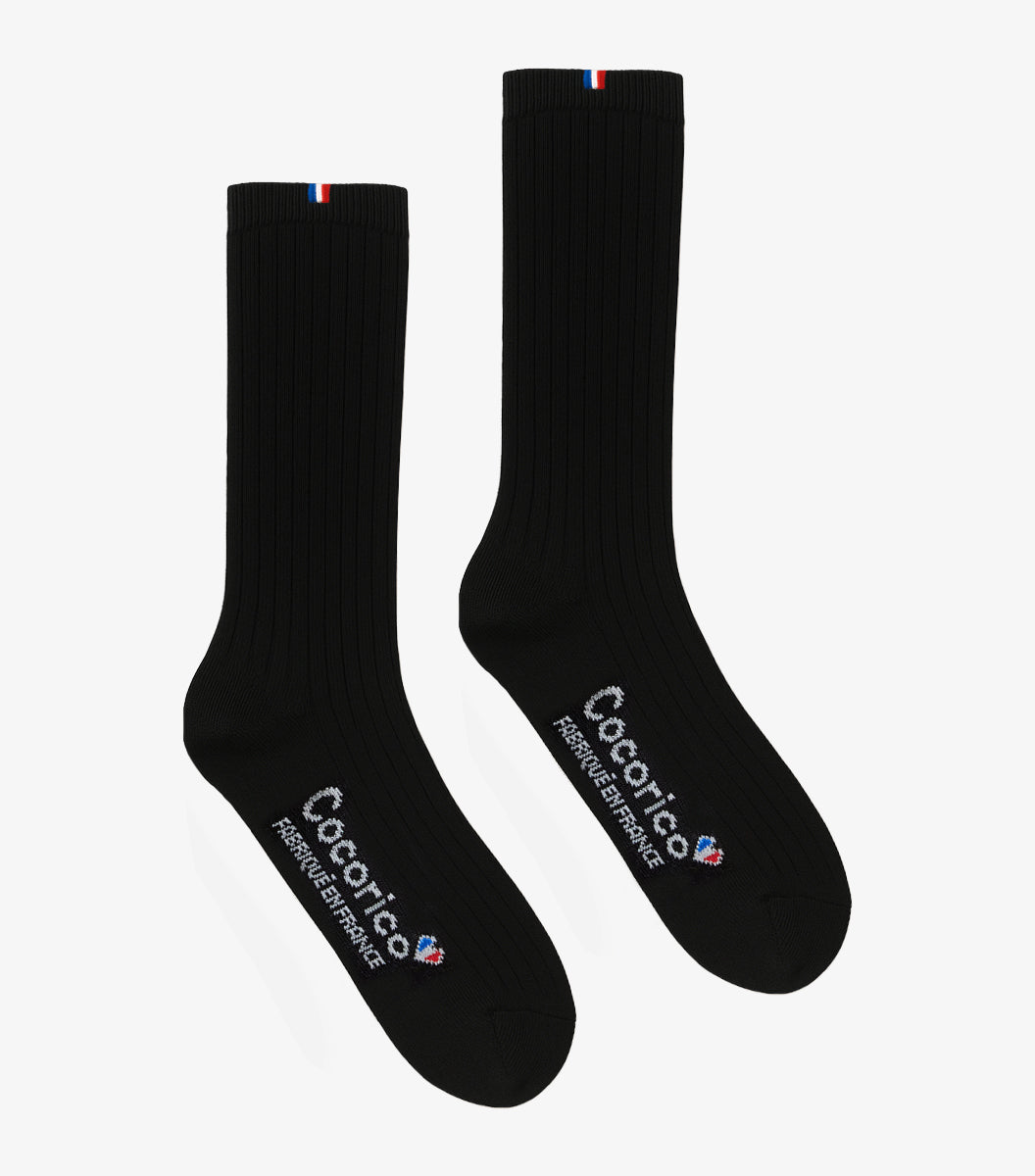 Chaussettes Homme en Laine Noir