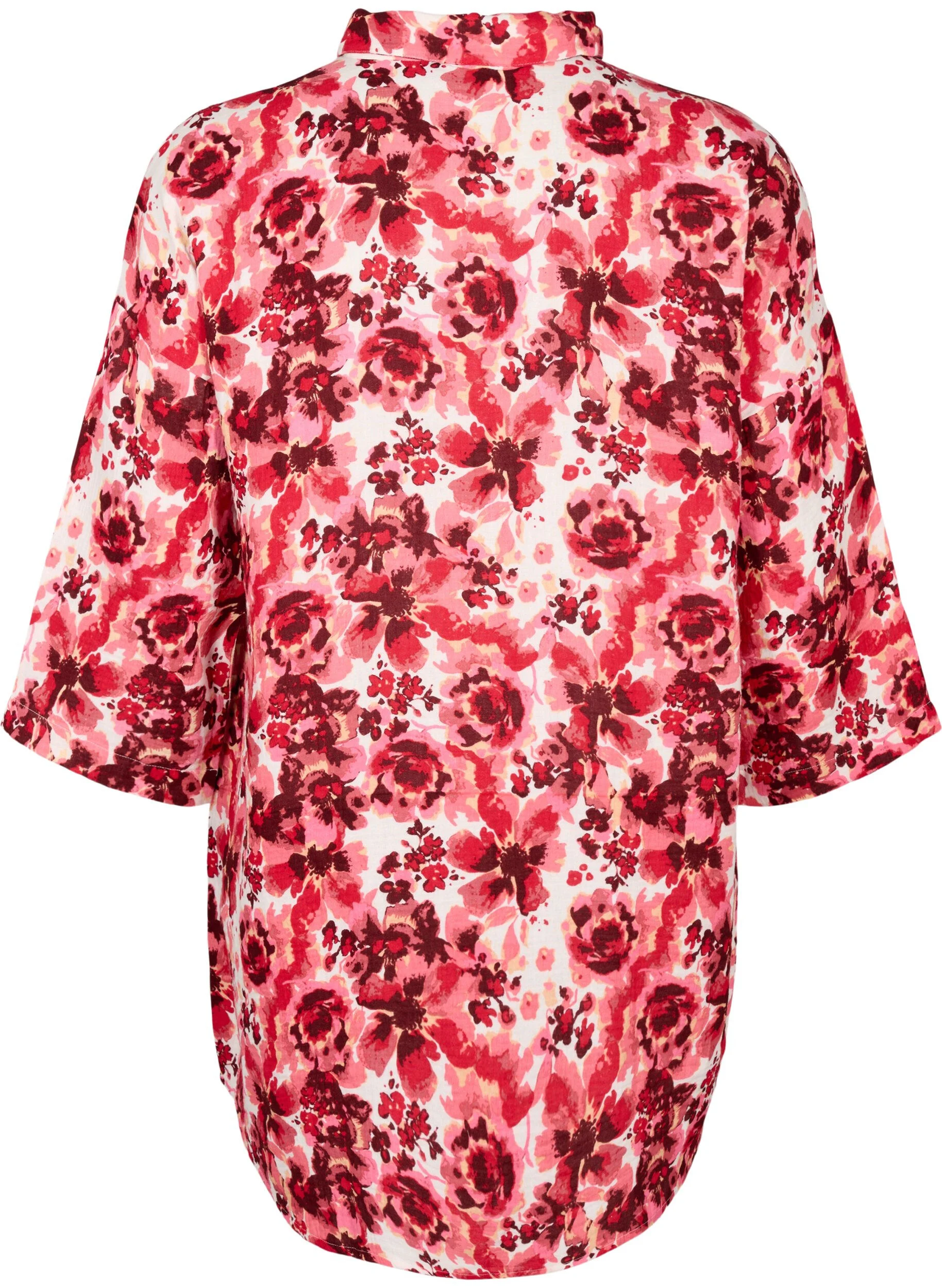 Lang skjorte med all-over print