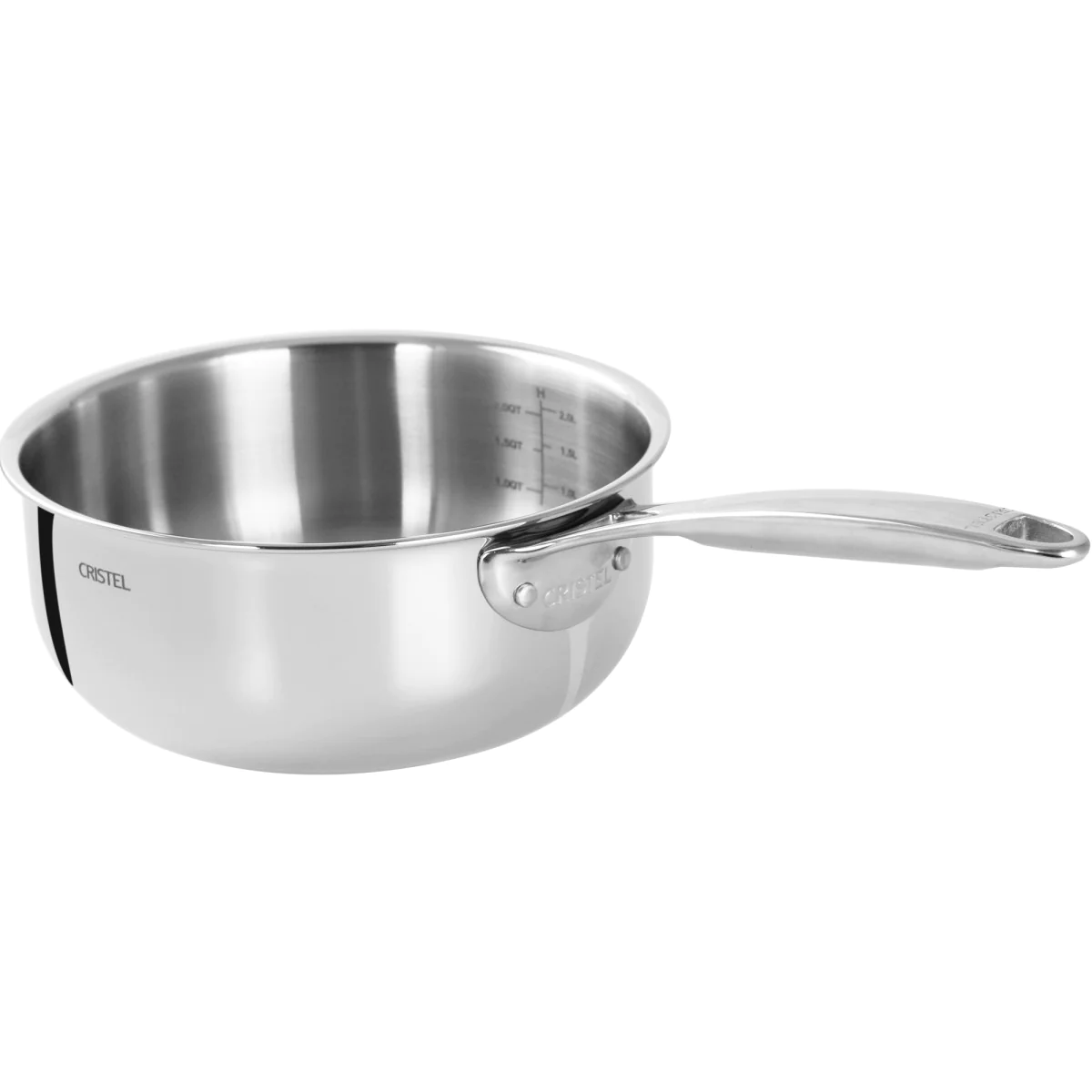Casserole inox Castel'Pro fixe 24cm Cristel