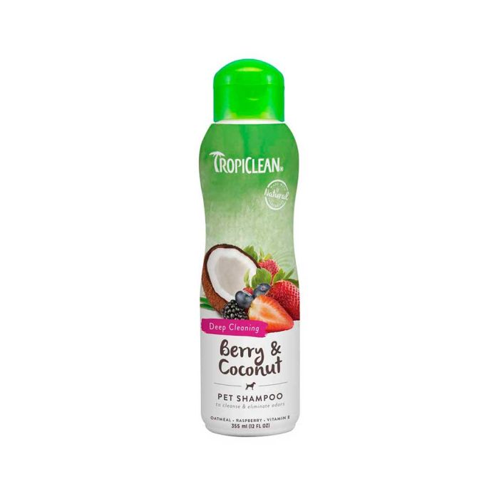 Shampoo Tropiclean Frutas Vermelhas e Coco 355 ml