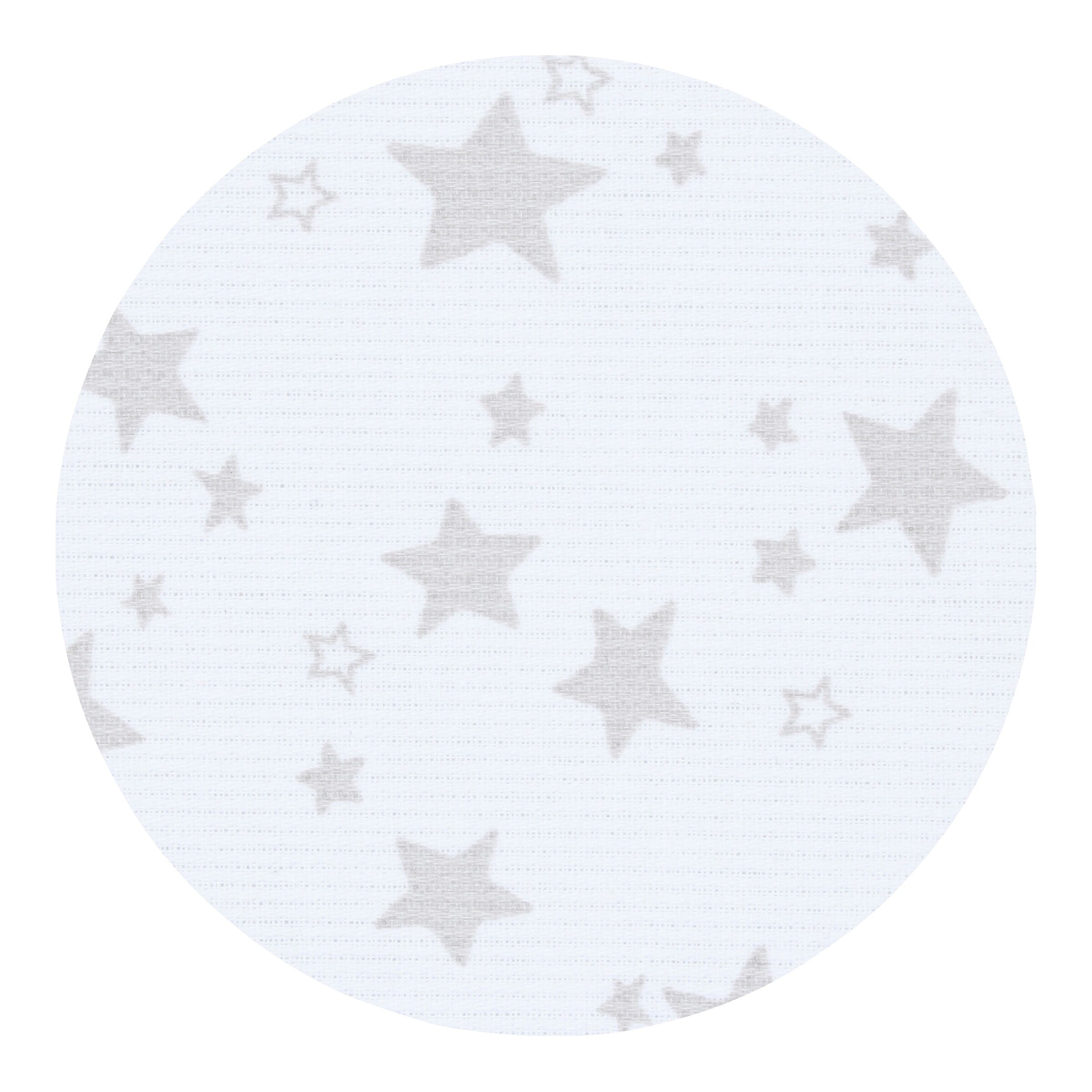 babybay® Nestchen Piqué für Beistellbett Original weiß/Sterne perlgrau