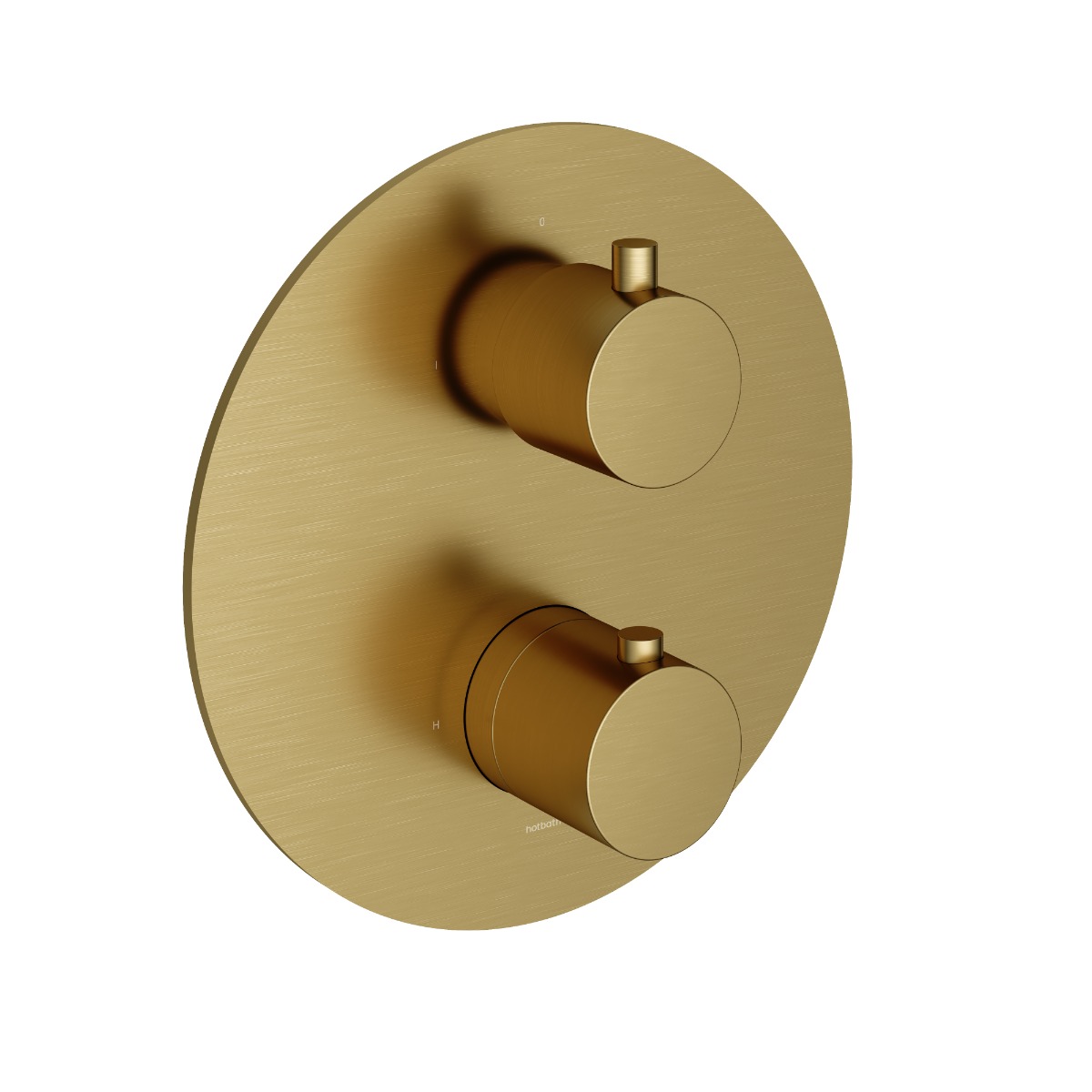 Hotbath Cobber ADS20A inbouw regendouche met 30cm hoofddouche en wandarm geborsteld messing PVD