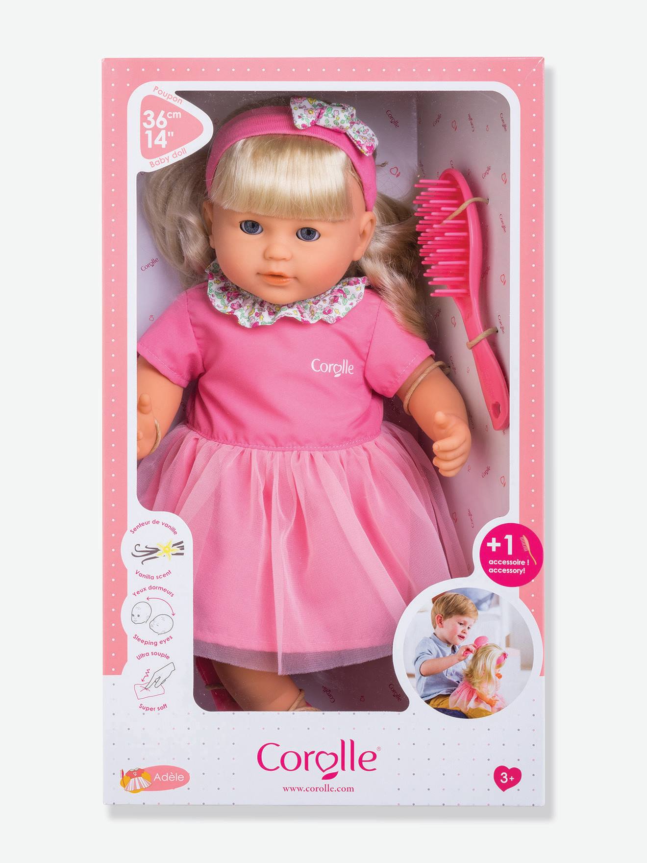 Boneca Adèle Baby Doll 36 cm COROLLE rosa chiclete