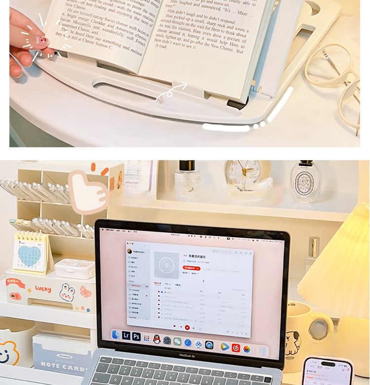 Yunikon - Opvouwbare plastic laptopstandaard / telefoonhouder / set (verschillende ontwerpen)