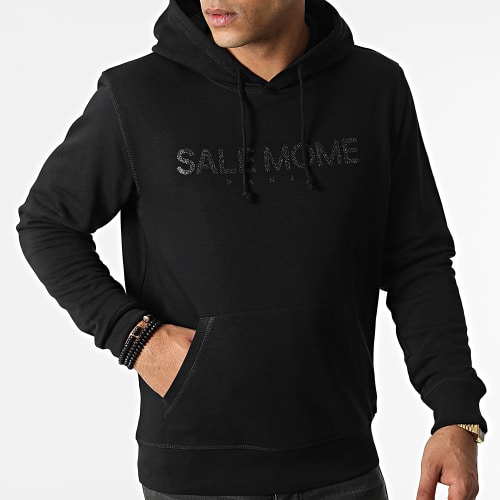 Sweat Capuche Nounours Noir Glitter