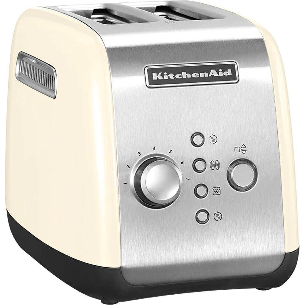 grille pain avec 2 fentes 1100W crème argent Kitchenaid